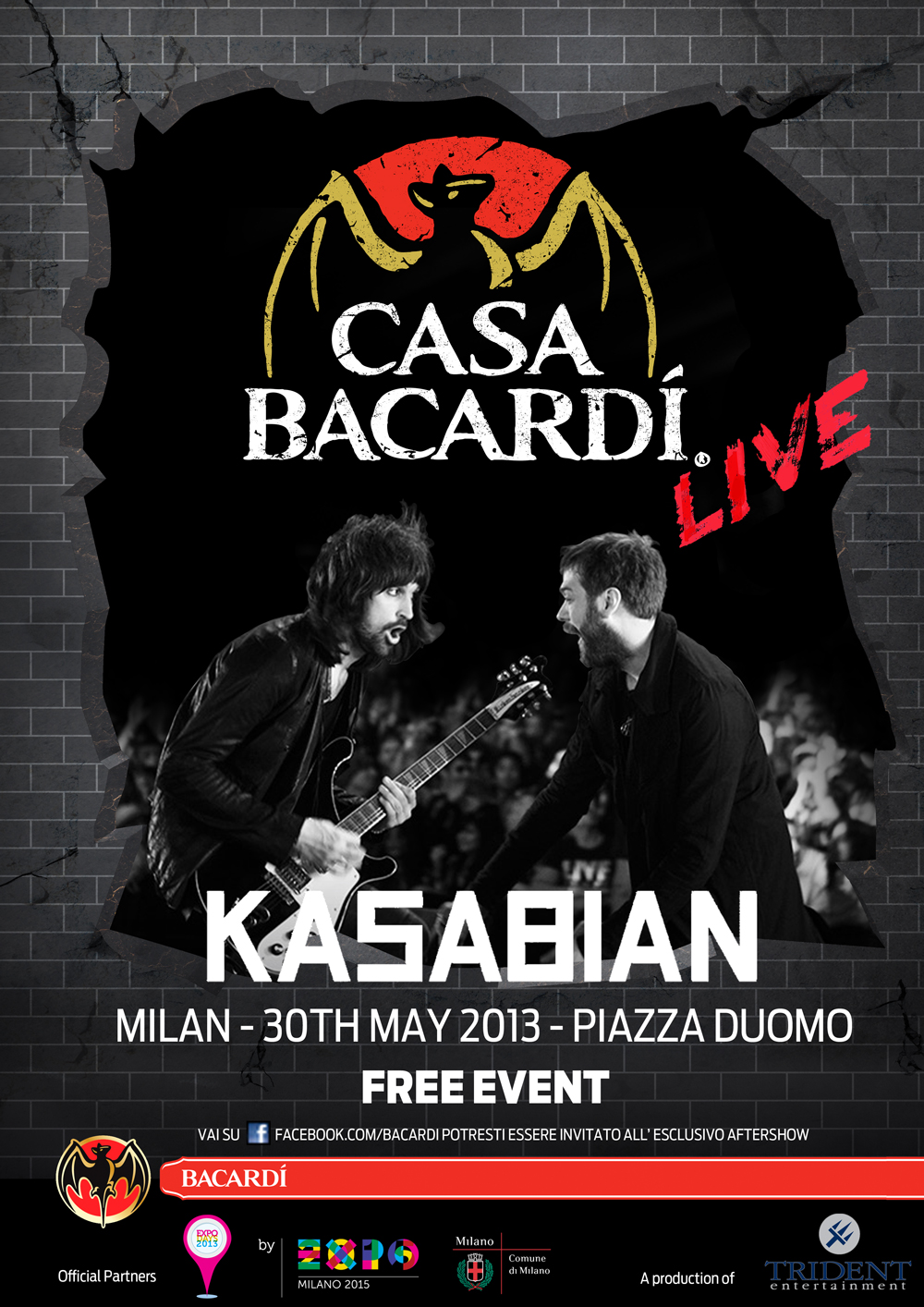 I Kasabian in Piazza Duomo a Milano, per un concerto completamente gratuito